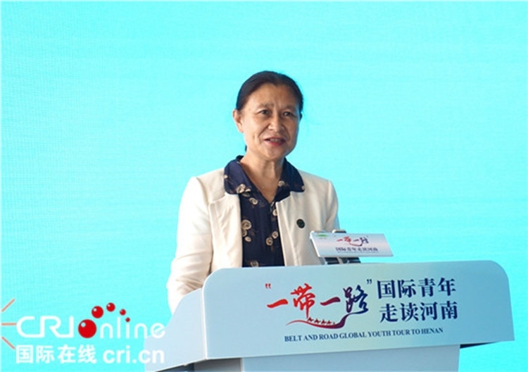 中國人民對(duì)外友好協(xié)會(huì)二級(jí)巡視員李冬梅致辭。賈親親 攝