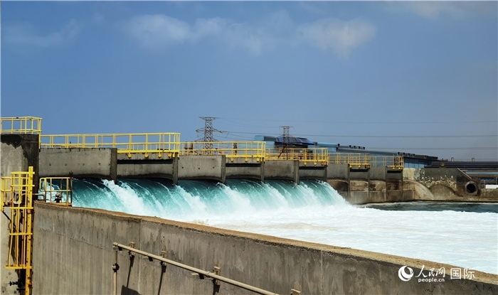 圖為取排水工程項目一景。人民網(wǎng)記者管克江攝