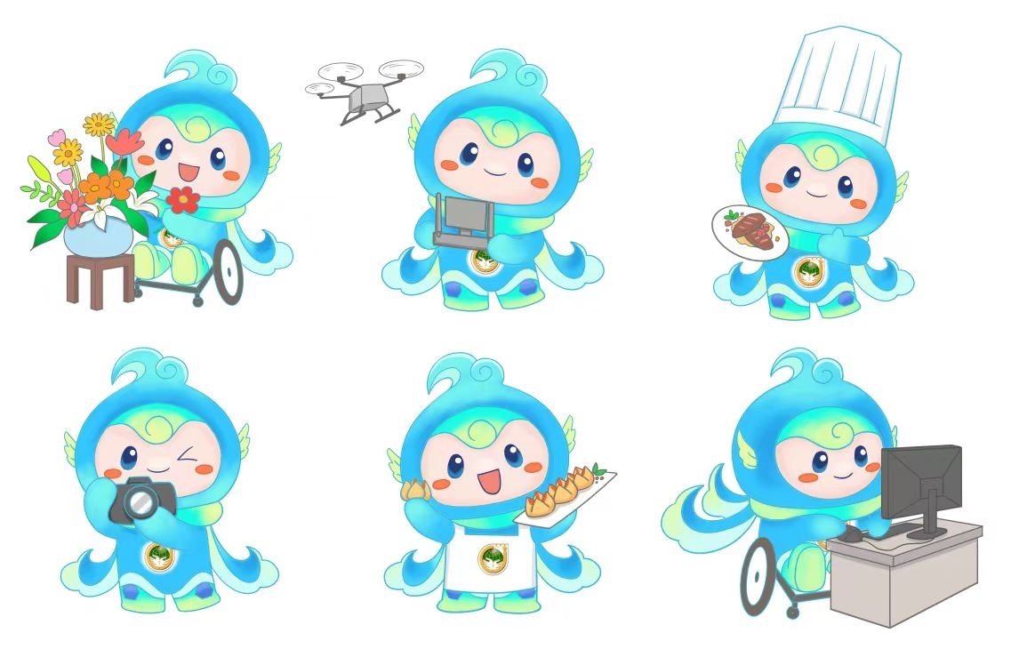 大賽吉祥物“泉能能”。濟南市籌委會供圖