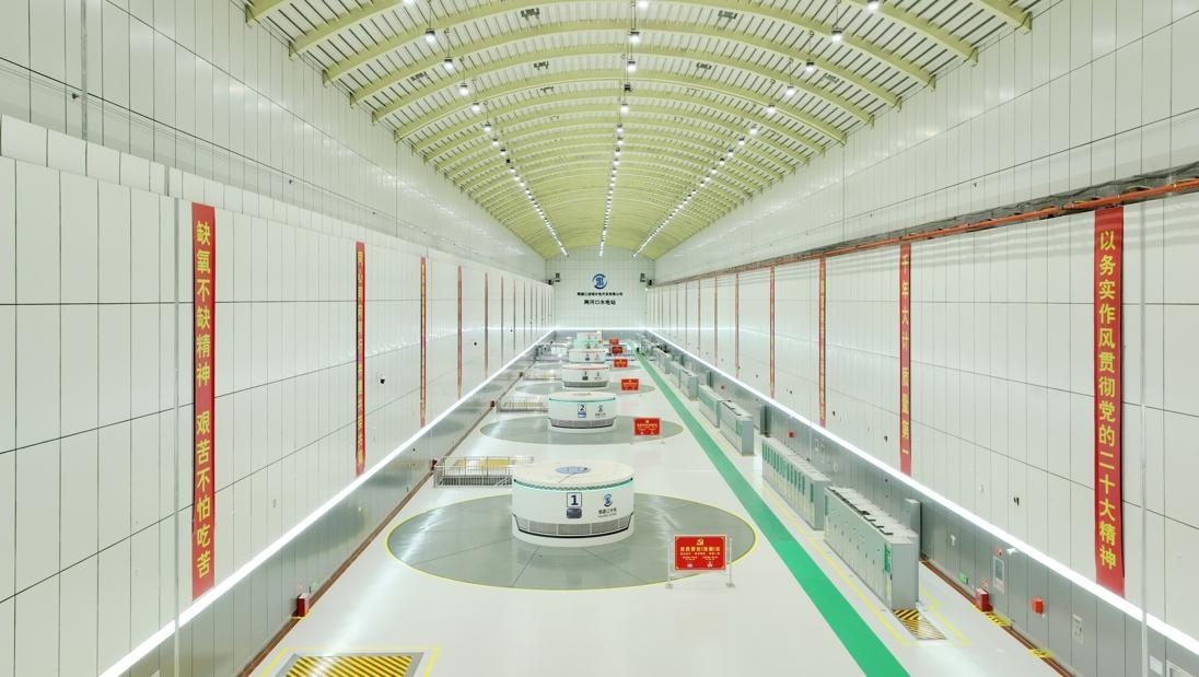 雅礱江兩河口水電站地下廠房。受訪者供圖