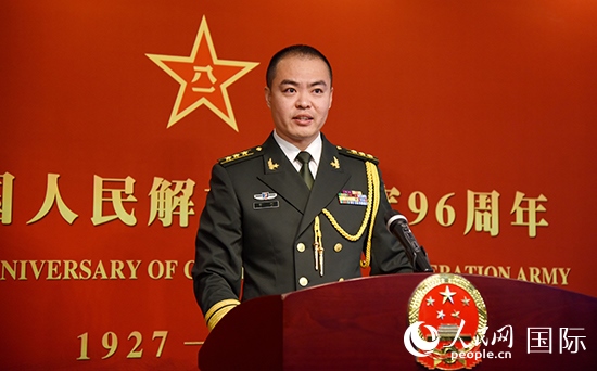 中國駐瑞典大使館李珂副武官致辭。人民網(wǎng)記者 殷淼攝