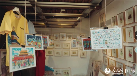 柳芭的部分插畫(huà)作品。人民網(wǎng) 張若涵攝