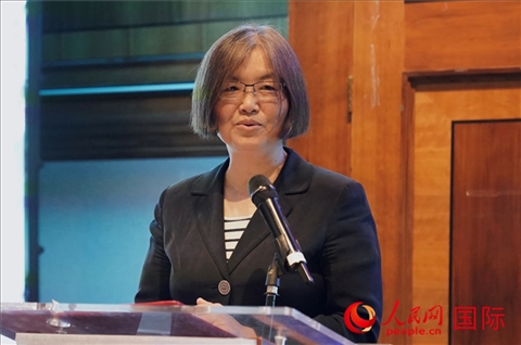 薛伶致辭。人民網(wǎng) 郭錦標(biāo)攝