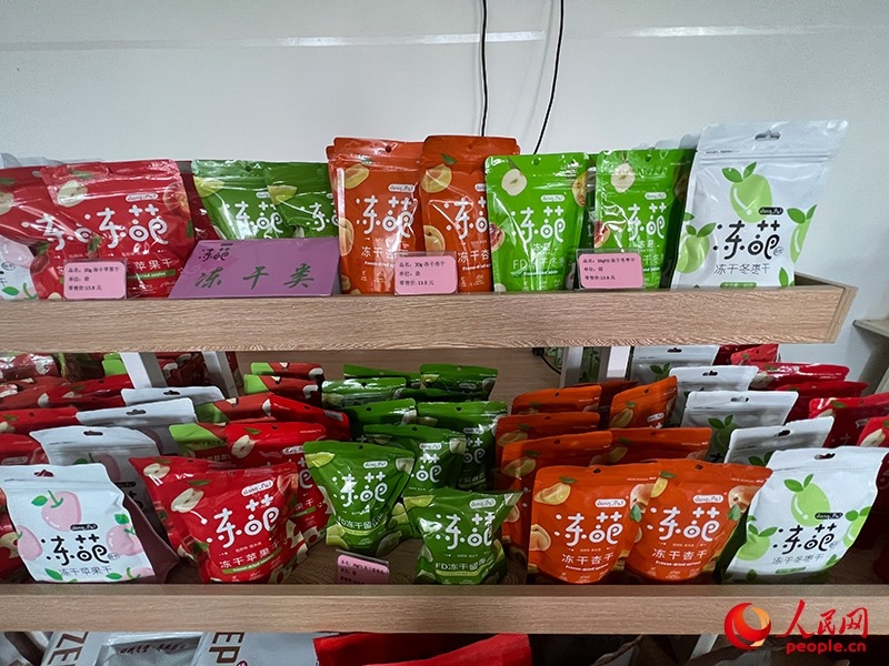 各種凍干食品。人民網(wǎng)記者 常雪梅攝