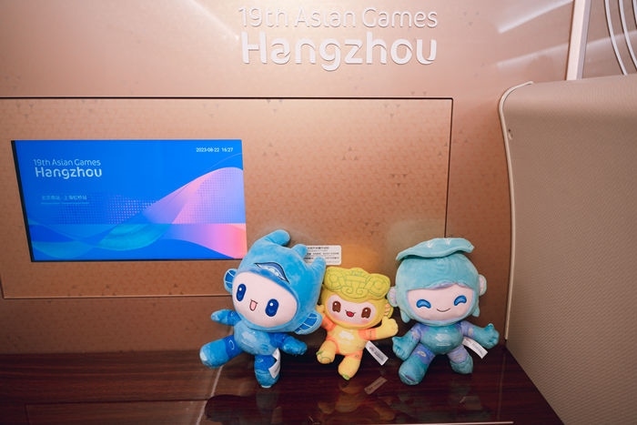 亞運(yùn)會吉祥物。上海鐵路局融媒體中心供圖