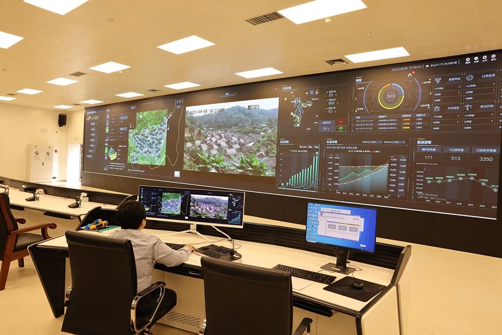 景邁山遺產(chǎn)監(jiān)測中心。普洱景邁山古茶林保護(hù)管理局供圖