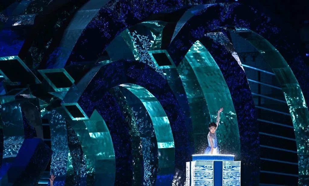 △9月23日，杭州第19屆亞洲運動會開幕式迎賓表演《水潤秋輝》。