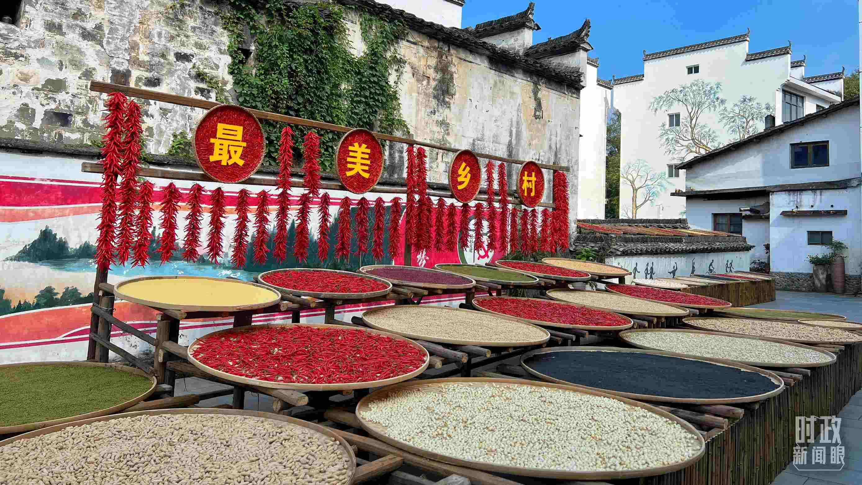 △婺源縣秋口鎮(zhèn)王村石門自然村。（總臺央視記者程鋮拍攝）