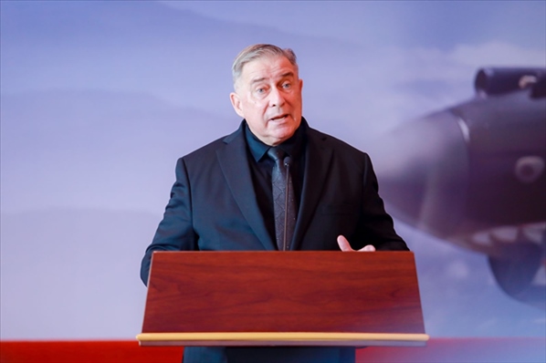 2023年10月30日，美中航空遺產(chǎn)基金會主席杰弗里·格林在中國人民抗日戰(zhàn)爭紀(jì)念館的活動中發(fā)表講話。中國人民對外友好協(xié)會供圖