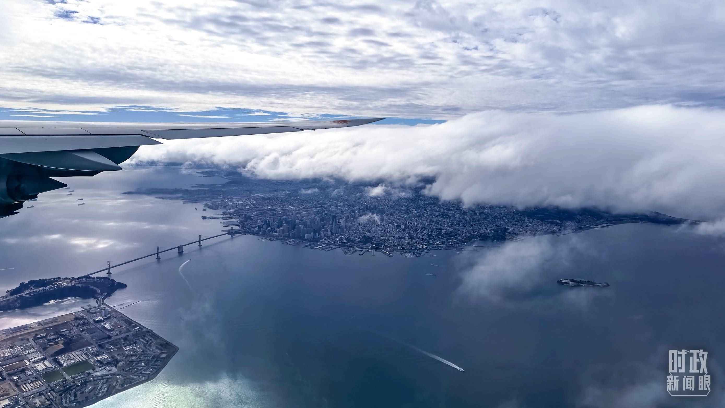 △俯瞰舊金山。（總臺央視記者馬亞陽拍攝）