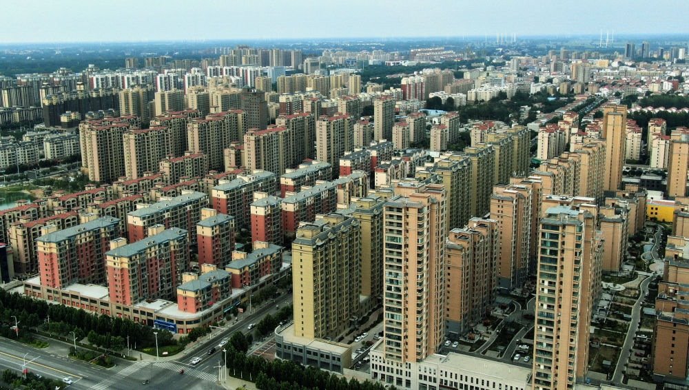 這是2021年6月23日拍攝的蘭考縣縣城（無人機(jī)照片）。新華社記者 李安 攝