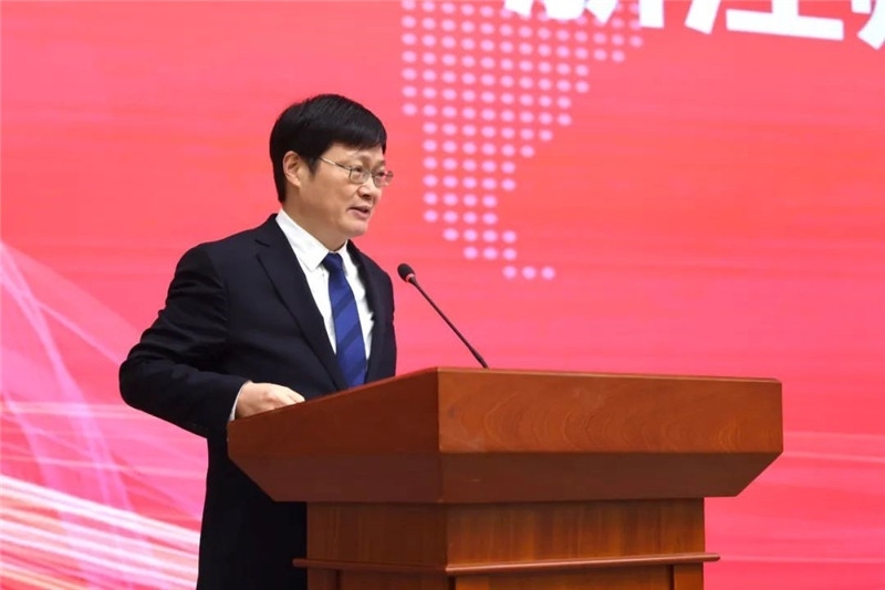 浙江師范大學校長蔣云良主持會議。主辦方供圖