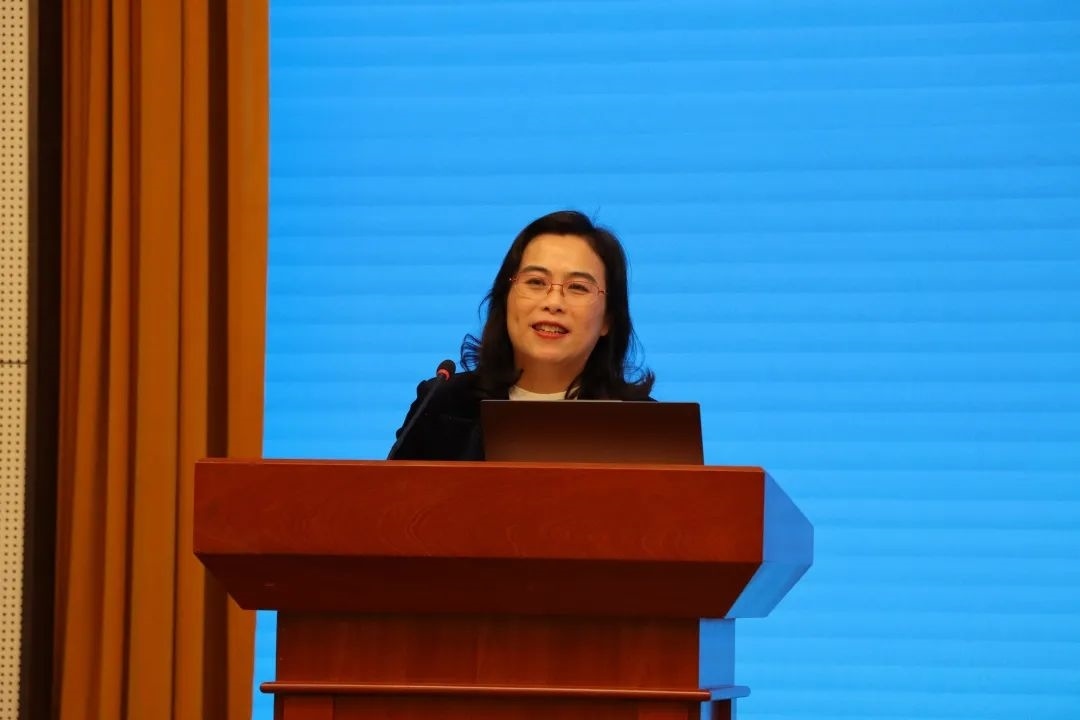 浙江師范大學(xué)副校長(zhǎng)張建珍致辭。主辦方供圖