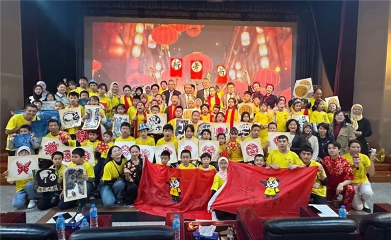 圖為2023“中華文化大樂(lè)園—埃及開(kāi)羅營(yíng)”閉幕式活動(dòng)現(xiàn)場(chǎng)。主辦方供圖