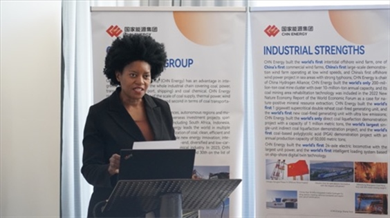 南非獨(dú)立傳媒集團(tuán)代表諾爾萬德爾-恩齊扎發(fā)言。 人民網(wǎng) 張茜攝