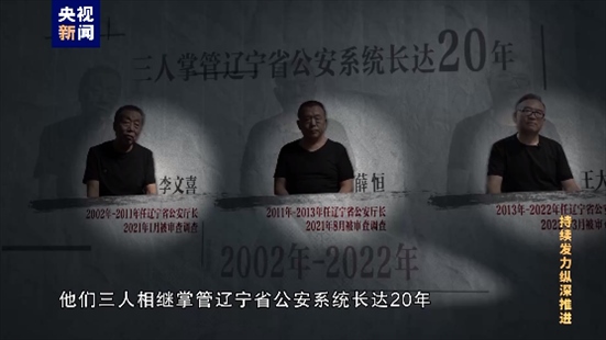 △李文喜、薛恒、王大偉在2021至2022年間先后落馬。