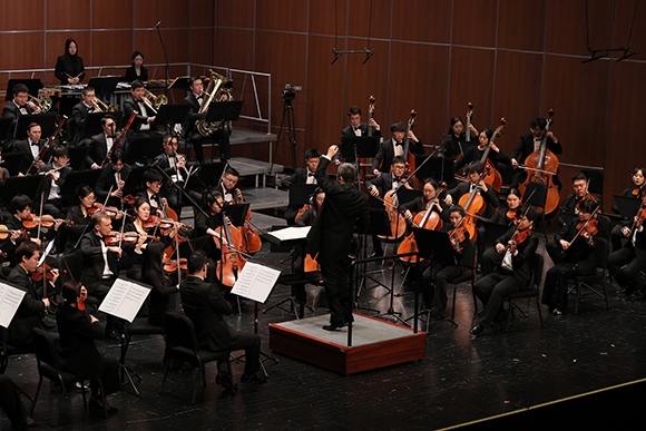 音樂(lè)會(huì)現(xiàn)場(chǎng)。學(xué)校供圖