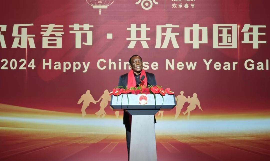 南非駐華大使謝勝文閣下致辭。中國駐南非大使館供圖