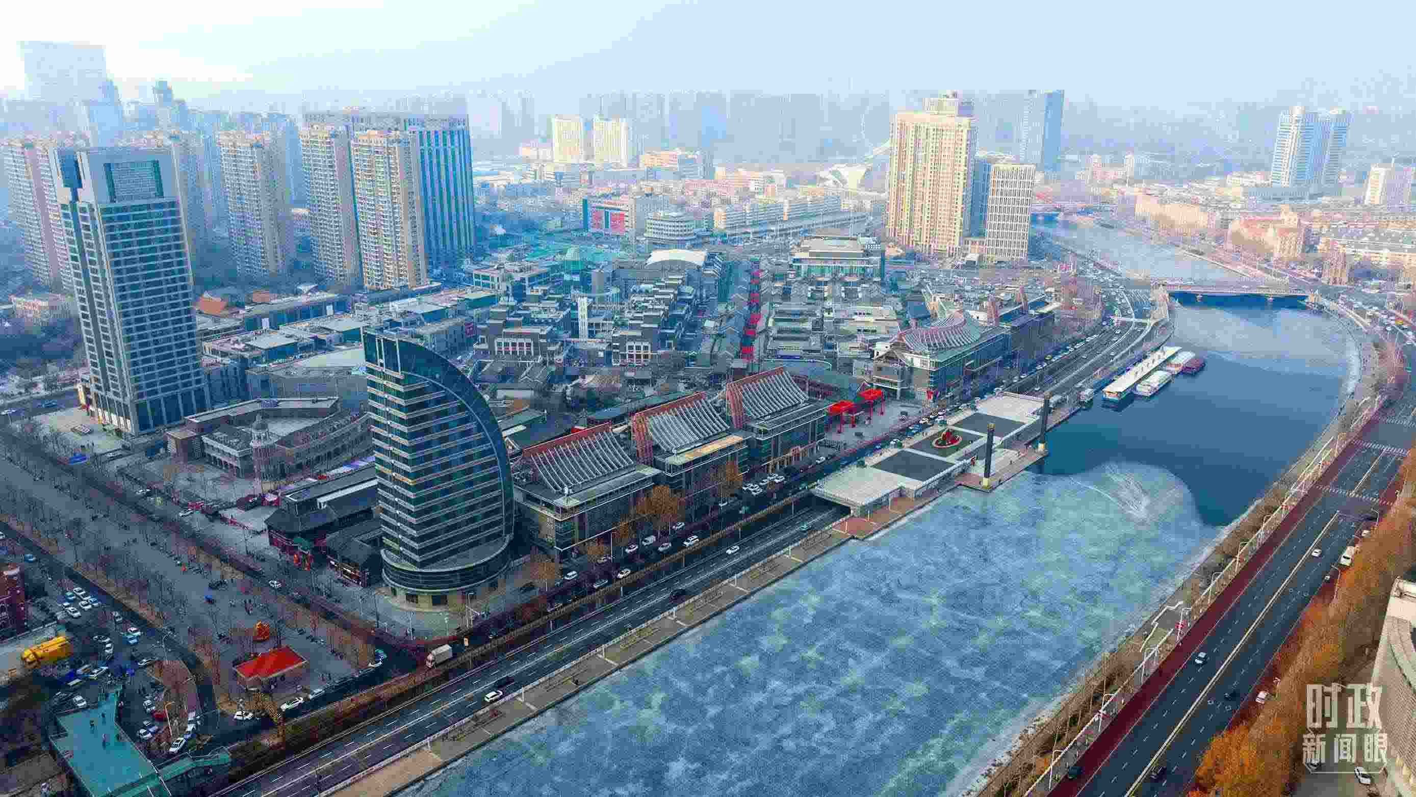 △天津航拍。（總臺記者劉功河拍攝）