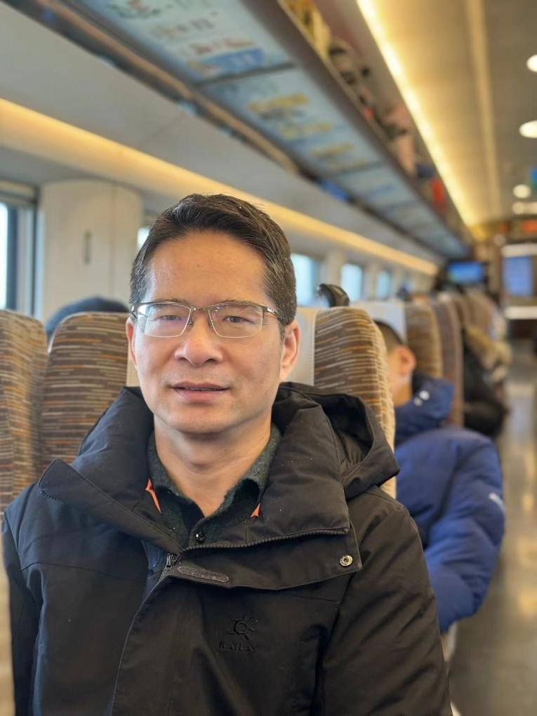 楊萬(wàn)坤乘坐高鐵往返京津。（采訪對(duì)象供圖）