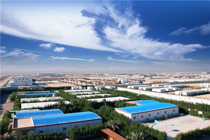 圖為中石油管道局伊拉克魯邁拉項目營地，中石油管道局供圖