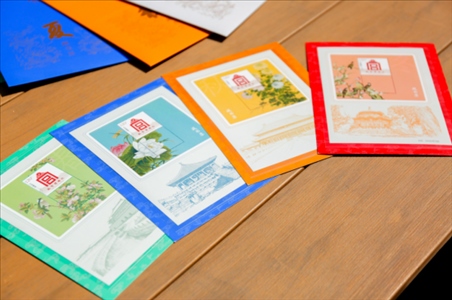 《四季故宮》藏書票。故宮博物院供圖