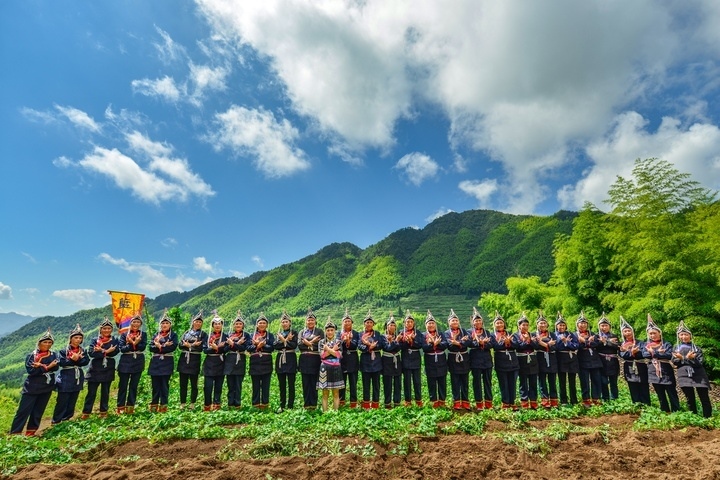景寧渤海鎮(zhèn)安亭村畬歌嘹亮。供圖 共享聯(lián)盟·景寧