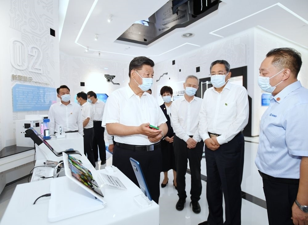 2020年8月19日下午，習(xí)近平總書記在安徽省合肥市參觀安徽創(chuàng)新館，了解安徽省科技創(chuàng)新和新興產(chǎn)業(yè)發(fā)展情況。