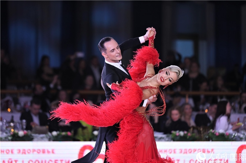 第五屆“克里姆林宮杯”國(guó)標(biāo)舞錦標(biāo)賽現(xiàn)場(chǎng)。于子恒攝