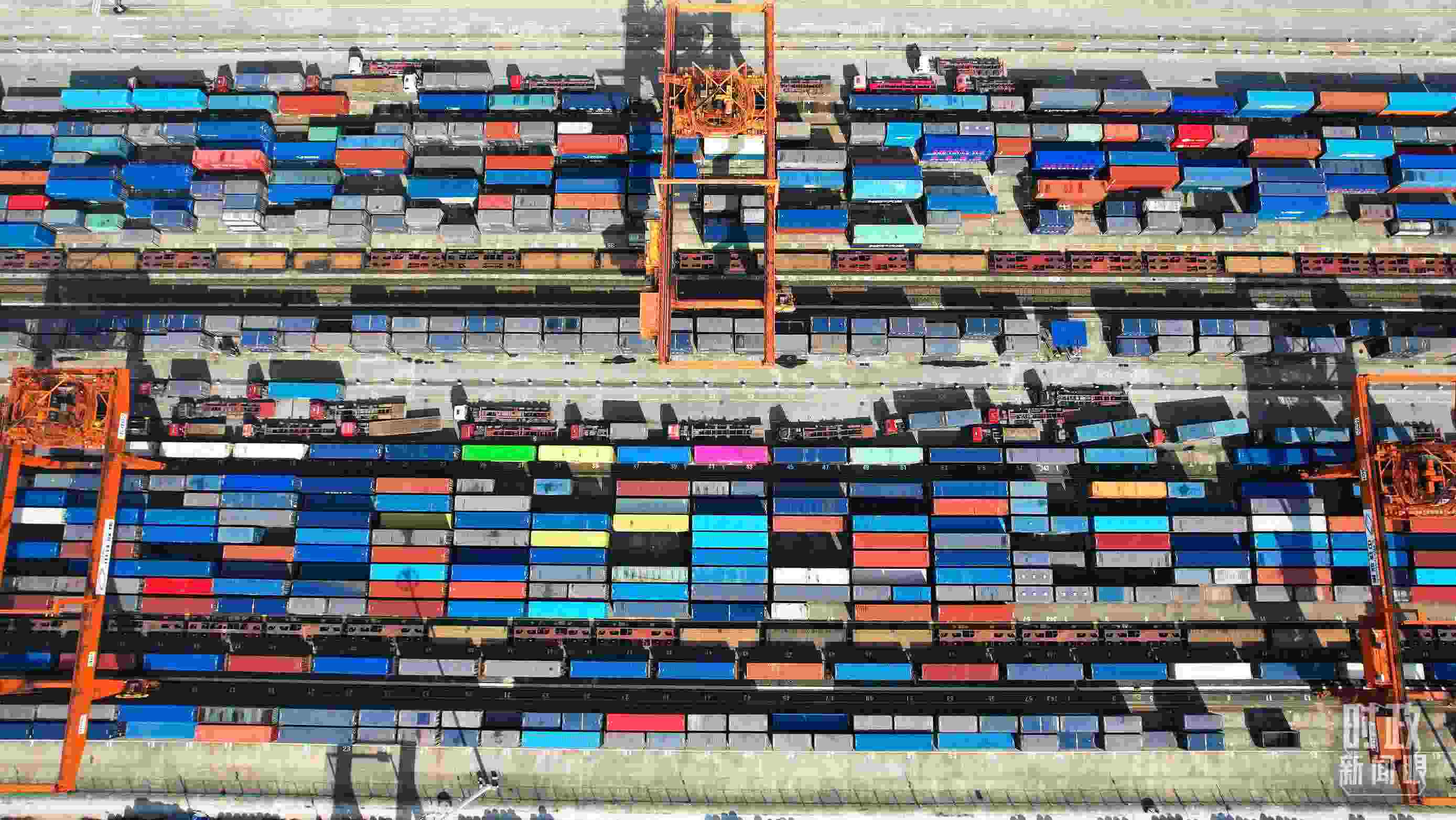 △重慶國際物流樞紐園區(qū)。（總臺記者楊洋拍攝）