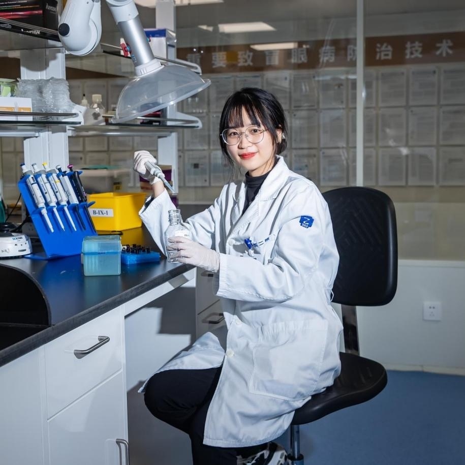 倪楚君在科研中。浙江大學(xué)供圖