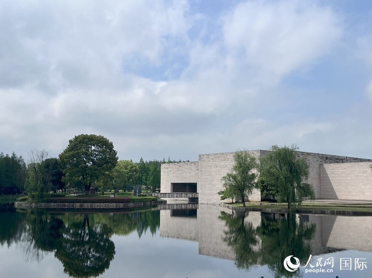 良渚博物院外觀。人民網(wǎng)記者 崔越攝