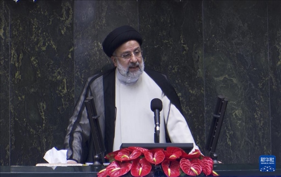 據(jù)伊朗邁赫爾通訊社20日?qǐng)?bào)道，伊朗總統(tǒng)萊希在直升機(jī)事故中遇難。這是2021年8月5日拍攝的易卜拉欣·萊希的資料照片。 新華社發(fā)（賈瓦德攝）