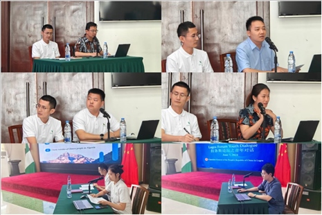 青年外交官們介紹了中國有關(guān)外交政策、對非對尼政策、等情況，并就學(xué)生們關(guān)心的問題解答。駐拉各斯總領(lǐng)館供圖