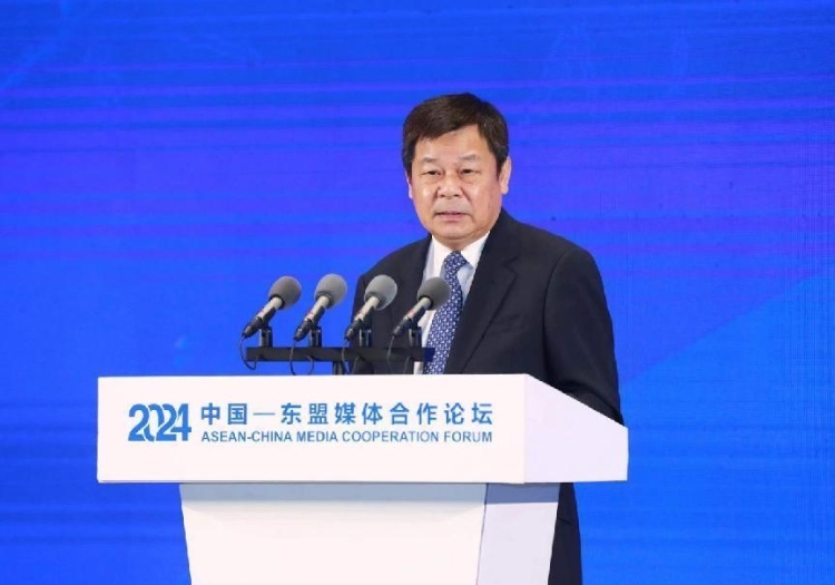 杜占元致辭。中國外文局供圖