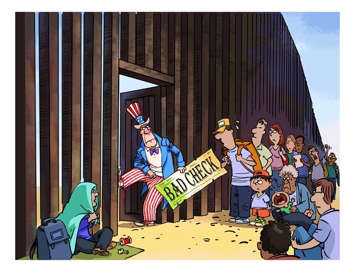 漫畫(huà)作者：馬宏亮（人民網(wǎng)版權(quán)圖片，未經(jīng)授權(quán)請(qǐng)勿轉(zhuǎn)載。）