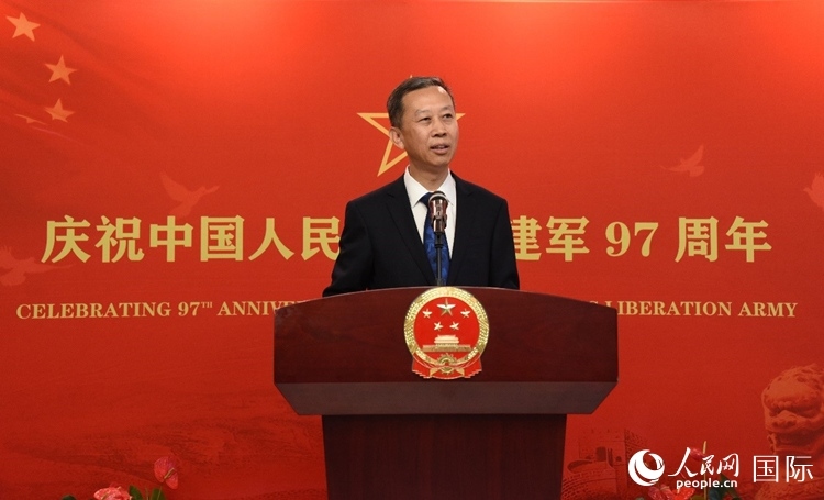 中國駐瑞典大使崔愛民致辭。人民網(wǎng)記者 殷淼攝