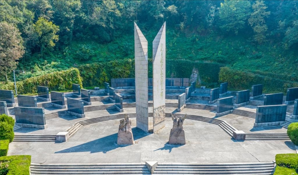 抗日航空英烈紀念碑廣場。（受訪單位供圖）