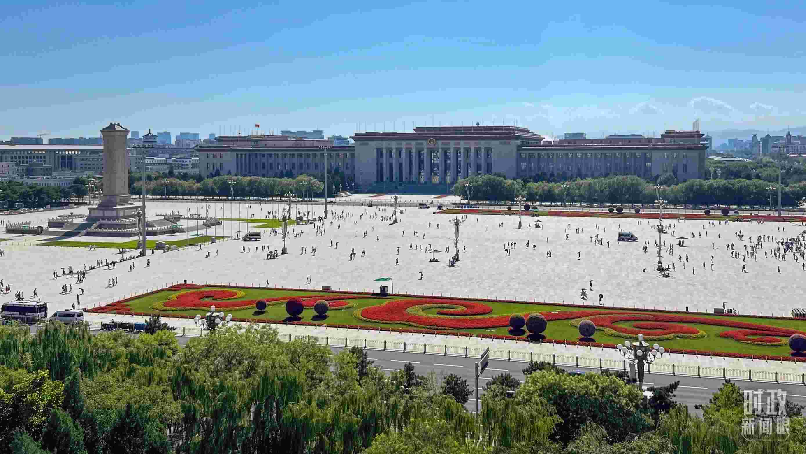 △北京天安門廣場(chǎng)。（總臺(tái)央視記者蔣碩拍攝）