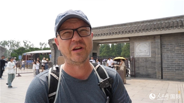 圖為德國籍游客安德烈亞斯·西伯特。人民網記者 吳超嵐攝