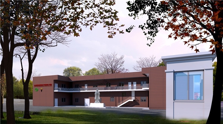 圖3：圖為孔子學(xué)院教學(xué)樓項(xiàng)目效果圖。四川路橋供圖