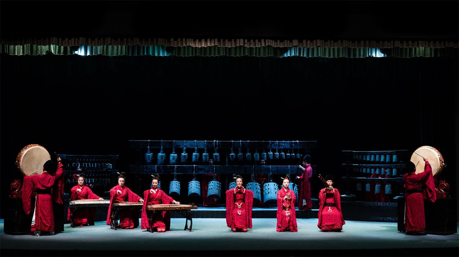 “華夏正聲——中原音樂考古復原展演”現(xiàn)場。河南博物院供圖