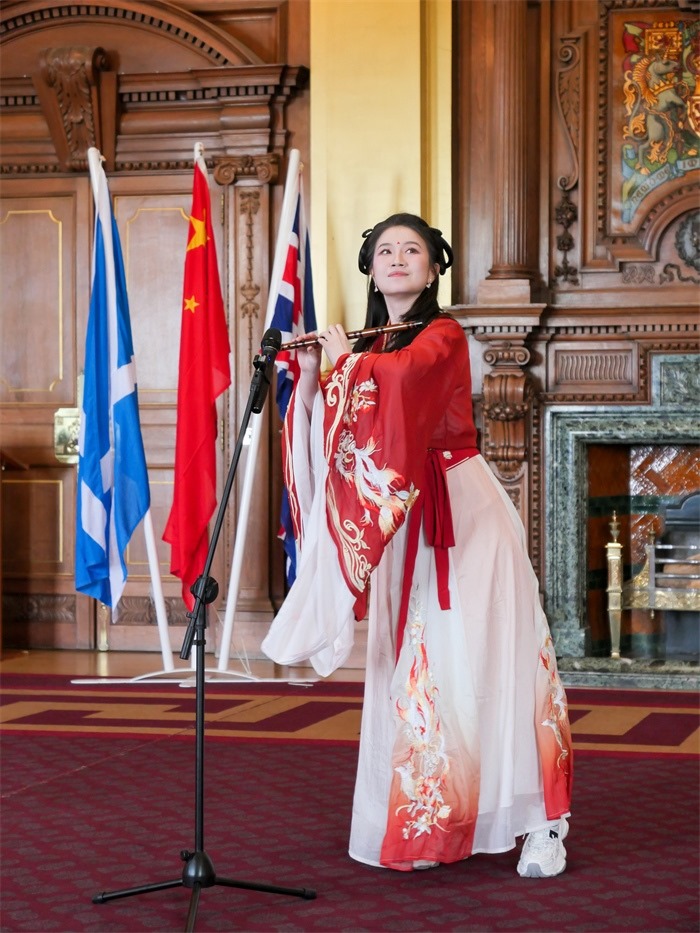 《長城魂》在愛丁堡市政廳演出。主辦方供圖