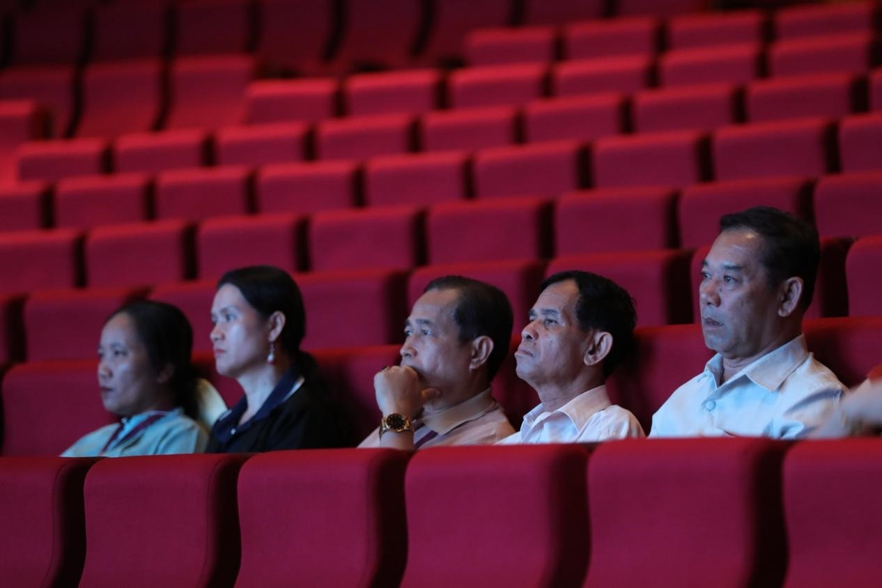 亞洲媒體考察團在觀眾席就座。《中國經(jīng)濟周刊》記者 肖翊攝