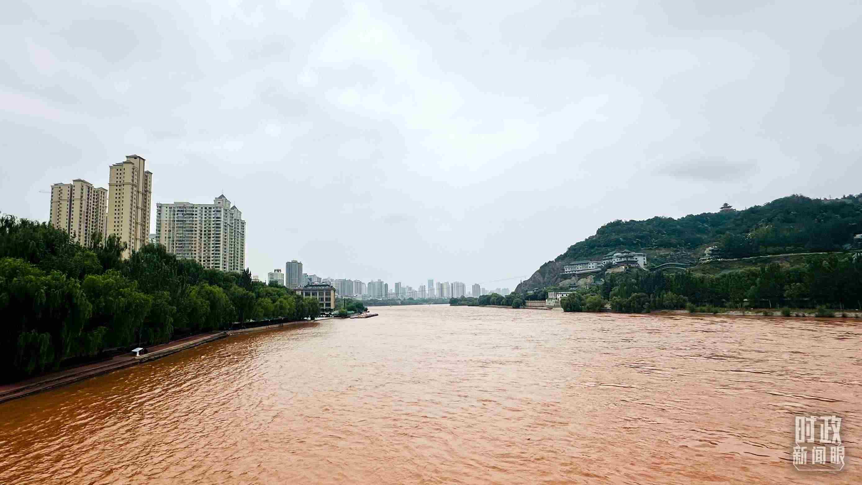 △黃河蘭州段。（總臺央視記者范一鳴拍攝）
