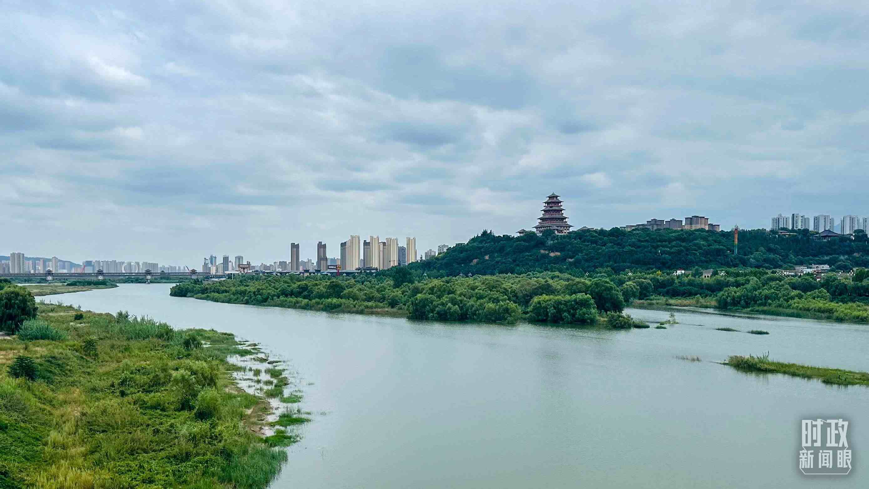 △ 渭河。（總臺央視記者范一鳴拍攝）