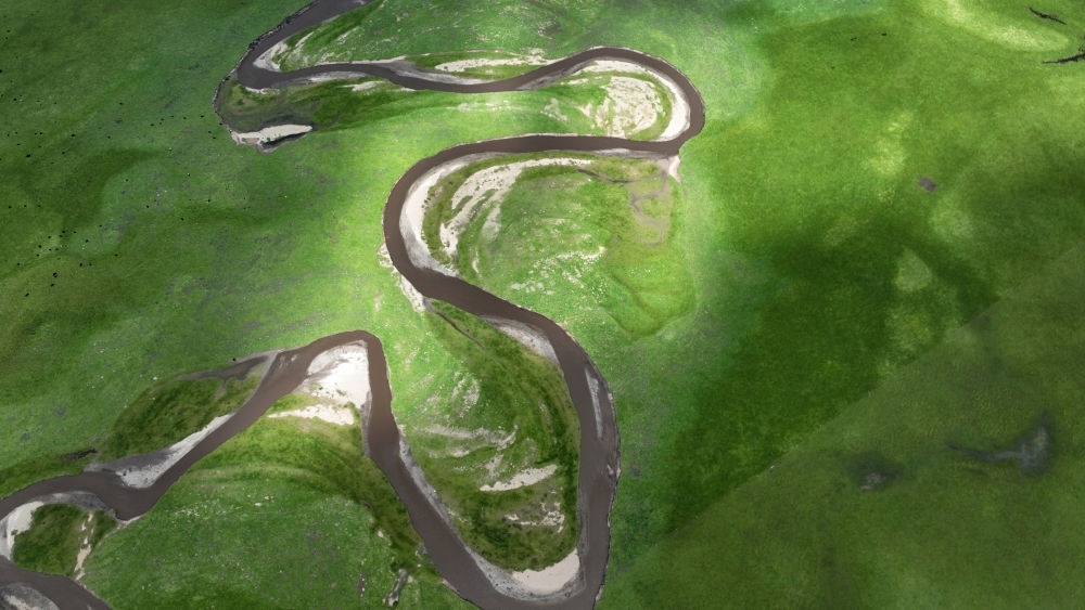 2023年7月6日在甘肅省甘南藏族自治州瑪曲縣拍攝的阿萬(wàn)倉(cāng)濕地景色（無(wú)人機(jī)照片）?，斍鷿竦卣嫉?62萬(wàn)畝，是黃河上游重要的水源涵養(yǎng)區(qū)和生態(tài)功能區(qū)，被譽(yù)為“黃河之腎”。