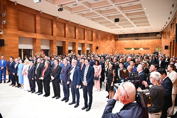 招待會現(xiàn)場。孫瑋 攝