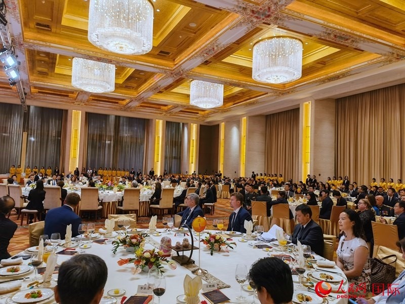 慶祝中俄建交75周年招待會(huì)在京舉行。人民網(wǎng)記者 李明琪攝