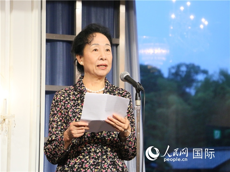 中國(guó)商務(wù)部原部長(zhǎng)助理郭莉致辭。人民網(wǎng) 許可攝